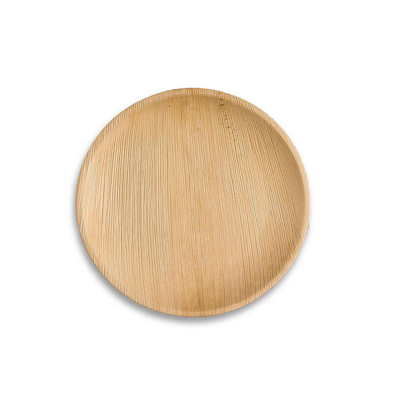 Natur Engangstallerkener 10-pak 25 cm palmeblad runde