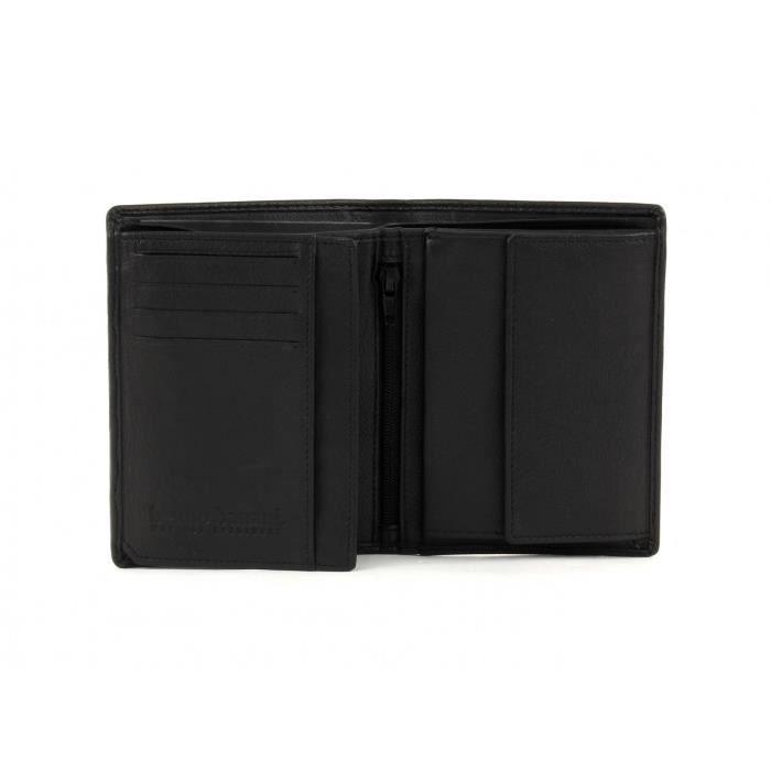 Piccola pelletteria - BRUNO BANANI - Set regalo Portafoglio alto - Pelle - Uomo - Nero