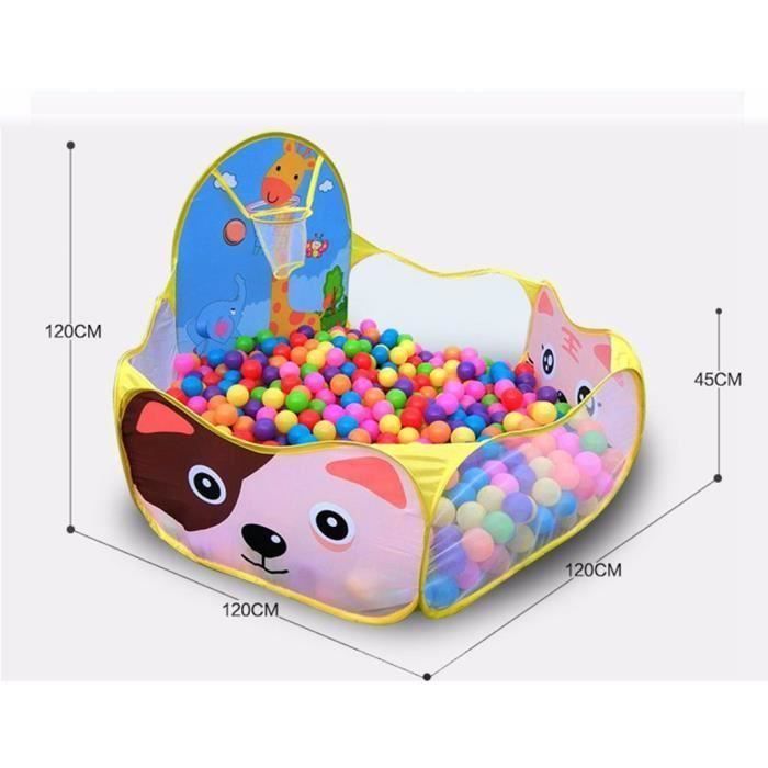 Tenda da gioco per bambini, piscina di palline, per interni ed esterni, gialla