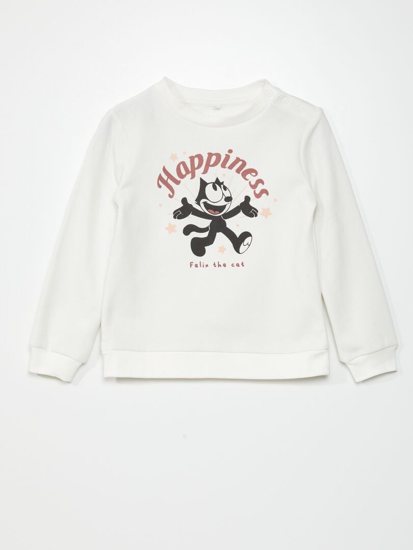 Felix de Kat Sweatshirt - Zo Makkelijk - WIT