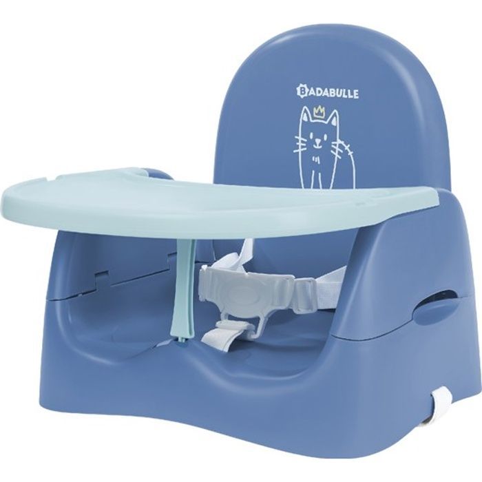 Badabulle Rehausseur de chaise Chat - Pliage Compact - Universel - De 6 à 36 mois