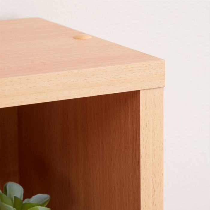 Estantería modular MUSIC para CDs y DVDs, conjunto de 2 unidades de almacenamiento en columna con 10 compartimentos en melamina de color.