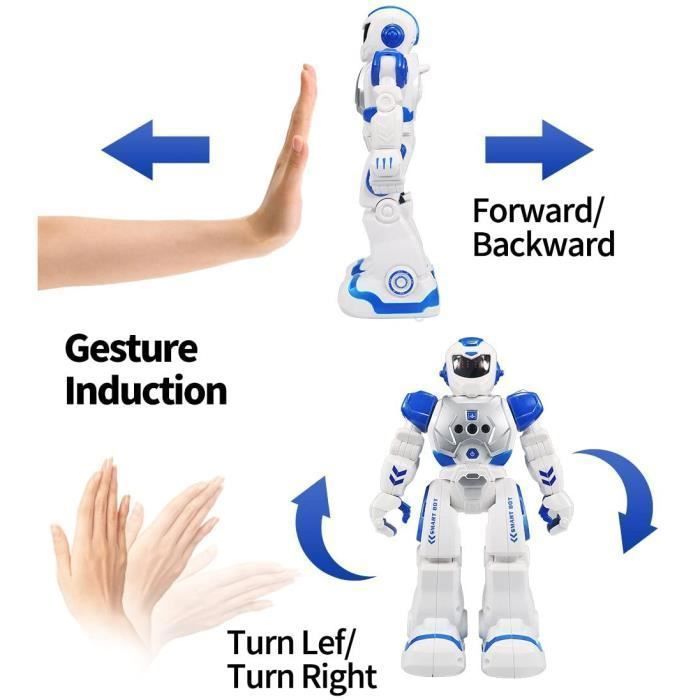 Robot telecomandato per bambini, robot RC programmabile per bambini con funzioni di ballo e canto, controller a infrarossi intelligente, giocattolo