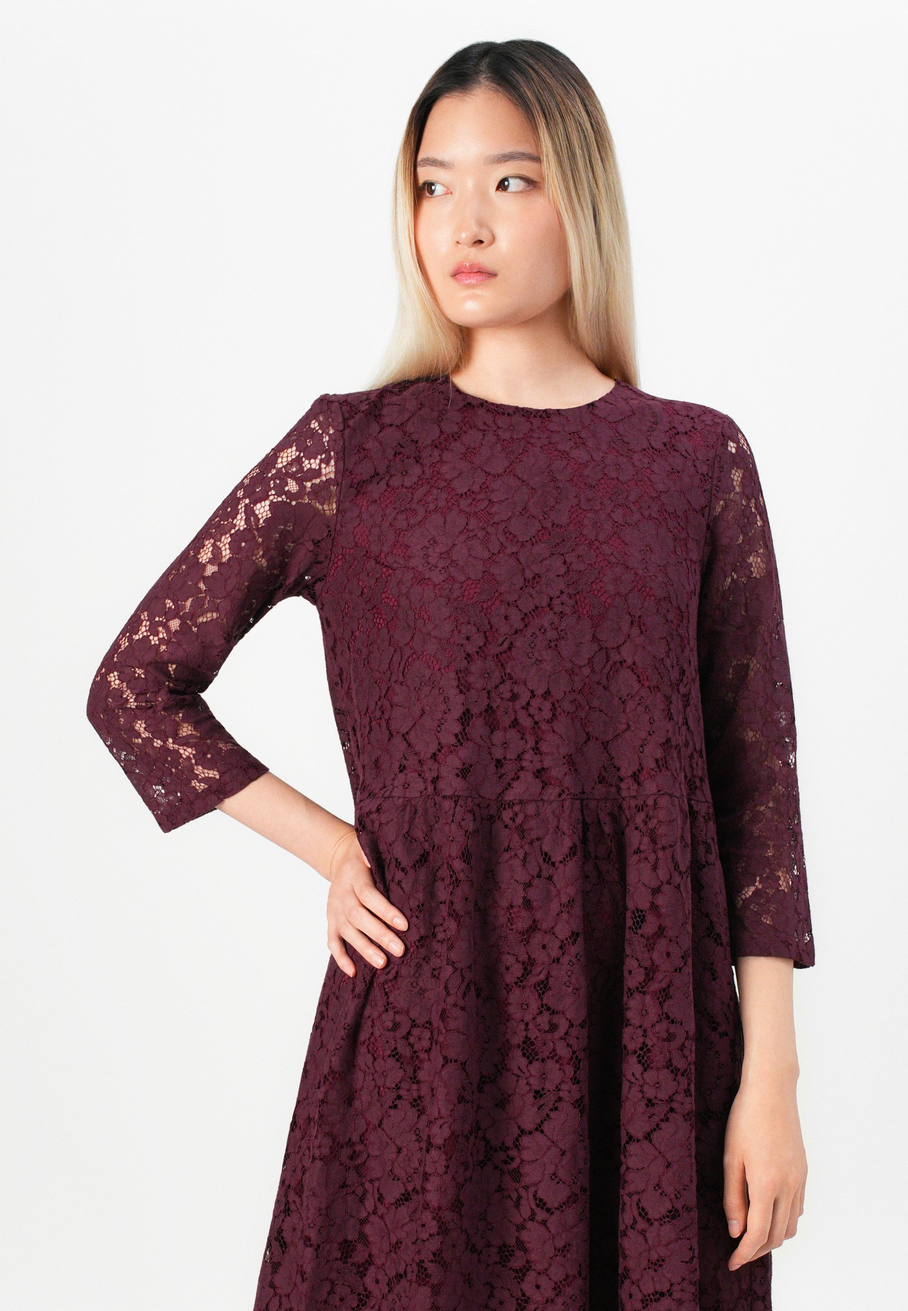 ONLY ONLMIKA LIFE LOOSE DRESS WVN - Dagjurk - wijnproeverij