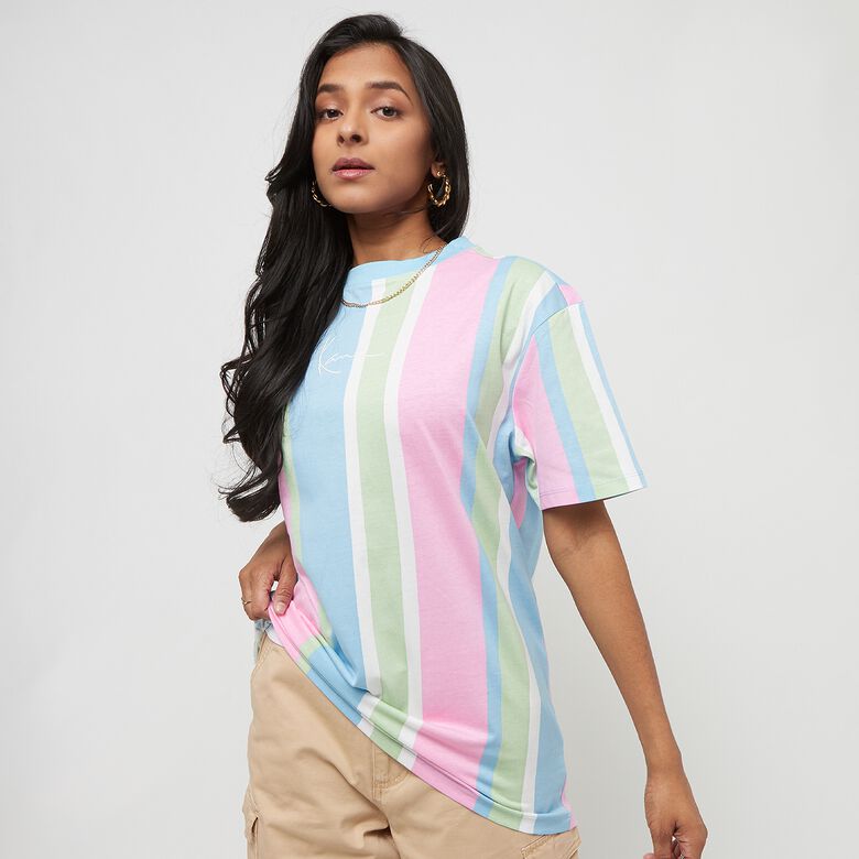 Kleines, charakteristisches Oversized-Streifen-T-Shirt