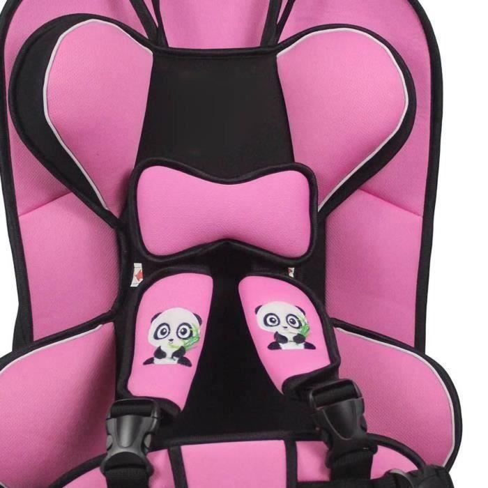 Silla de coche convertible Vvikizy, asiento elevador con respaldo alto, asiento para bebé convertible a base para coche, rojo/rosa
