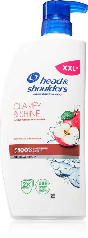Shampoo anticaspa Head & Shoulders Clarify&Shine com vinagre de maçã