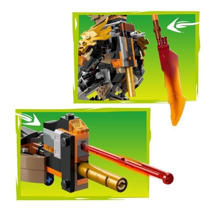 LEGO NINJAGO 71854 La missione robotica di Cole e Zane - Set di costruzioni per bambini dai 7 anni in su
