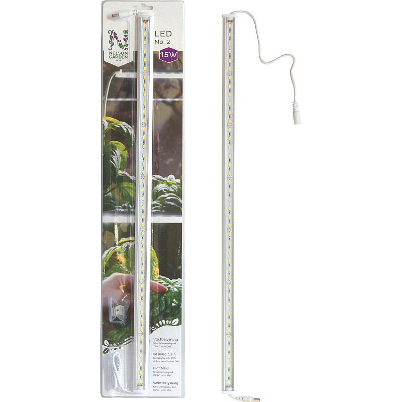 Nelson hageplantelampe 60 cm LED-stripe 15 W, uten adapter