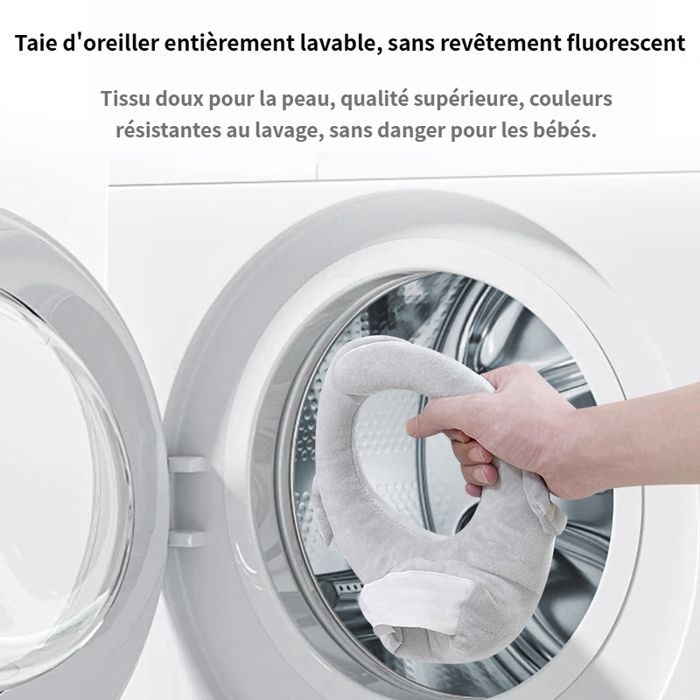 Cojines y soportes de lactancia - lactancia materna/alimentación con biberón - soporte para asiento de bebé - lavable a máquina - rosa
