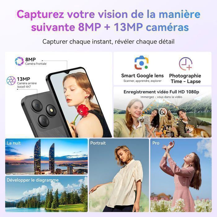 Smartphone BLACKVIEW WAVE 8C de 6,56