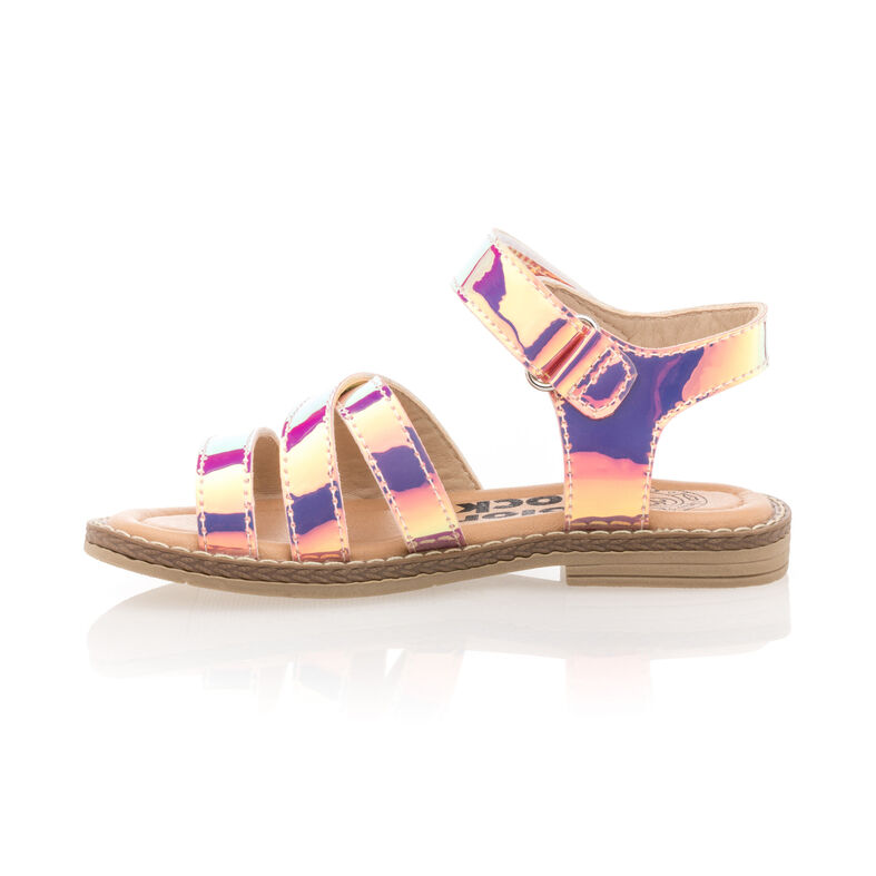 Sandalias rosas para niña / Zapatos de punta abierta