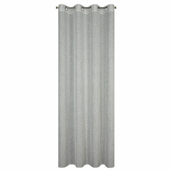 Zasłona KENDAL 140x250 cm Srebrna Przelotki Sypialnia Salon