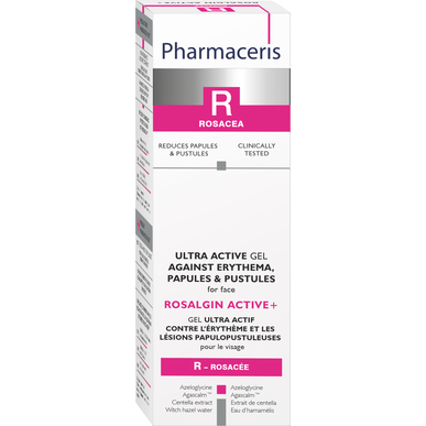 Pharmaceris Rosacea Rosalgin Active Ultra Active gelový krém na obličej s rosaceou a sklonem k zarudnutí 30 ml 30 ml