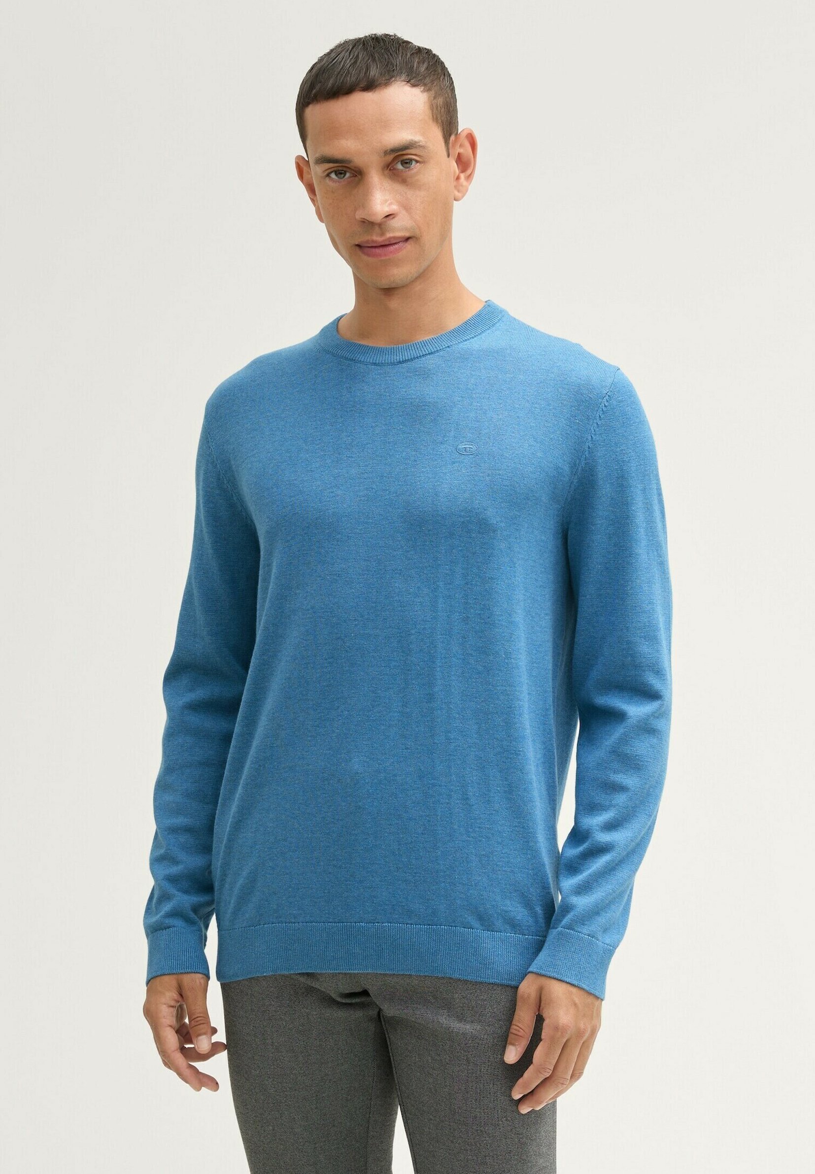 TOM TAILOR Trui - oceaanblauwe melange