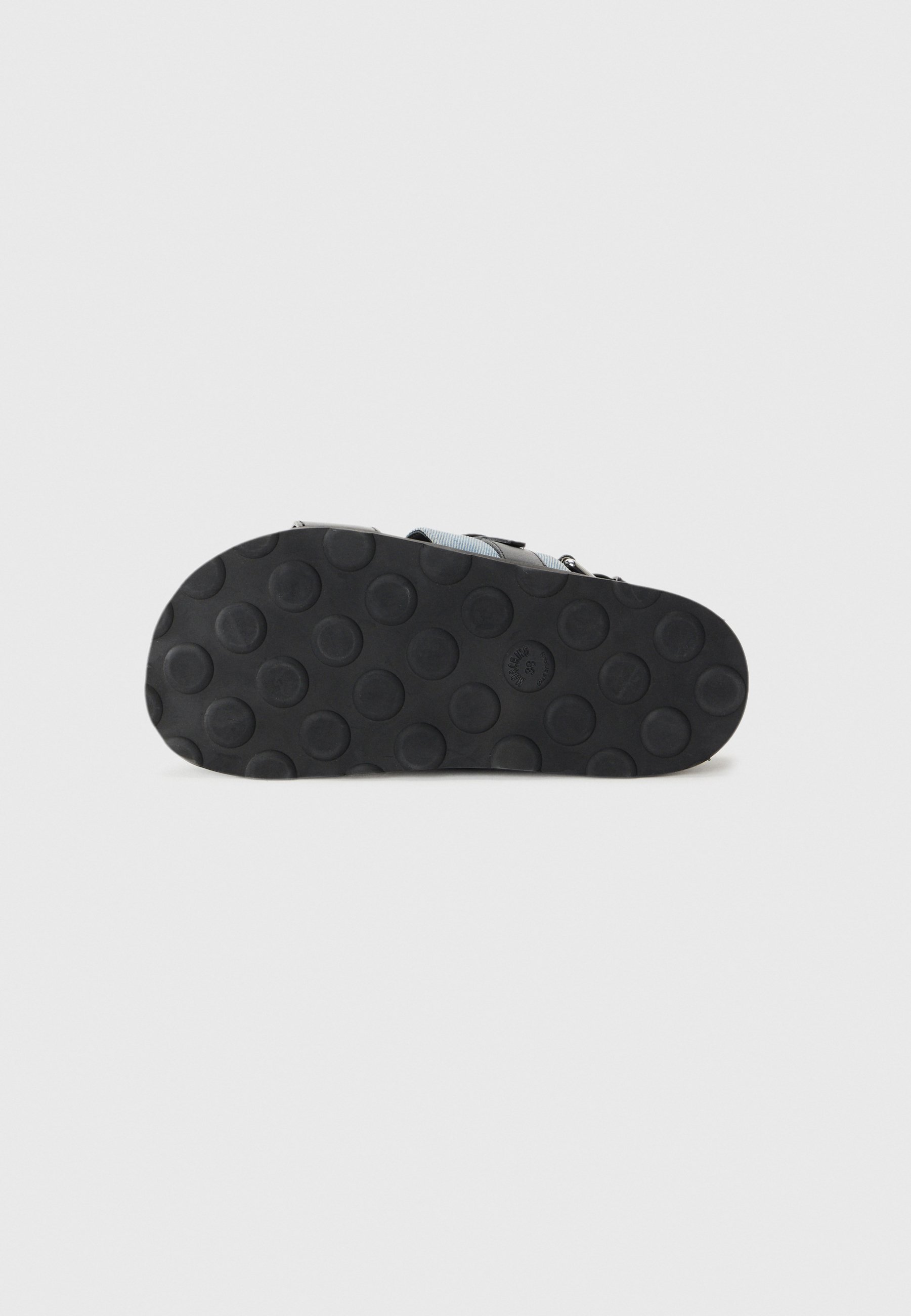 MOSCHINO platform sandalen - lichtblauw/zwart