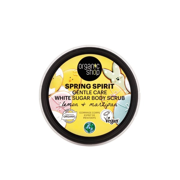 Bio-Shop Spring Spirit Weißes Zucker-Körperpeeling 250 ml
