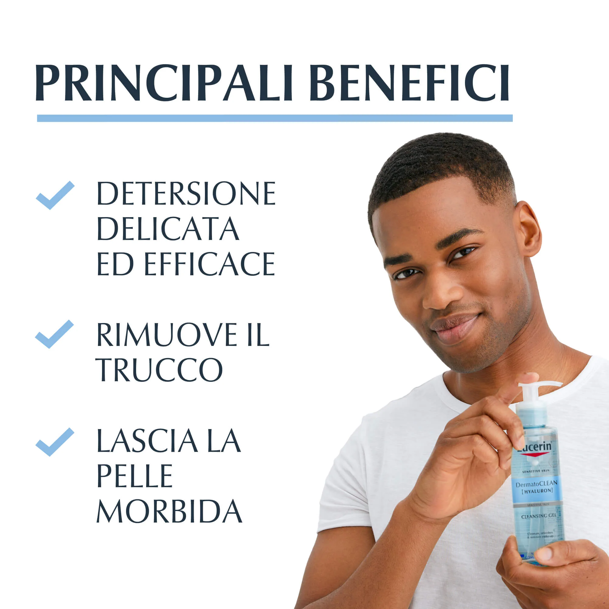 DermatoClean [Hyaluron] DermatoCLEAN Gel Detergente Rinfrescante - Gel detergente viso