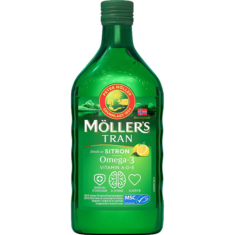 Olio di fegato di merluzzo Möller's 500 ml al limone