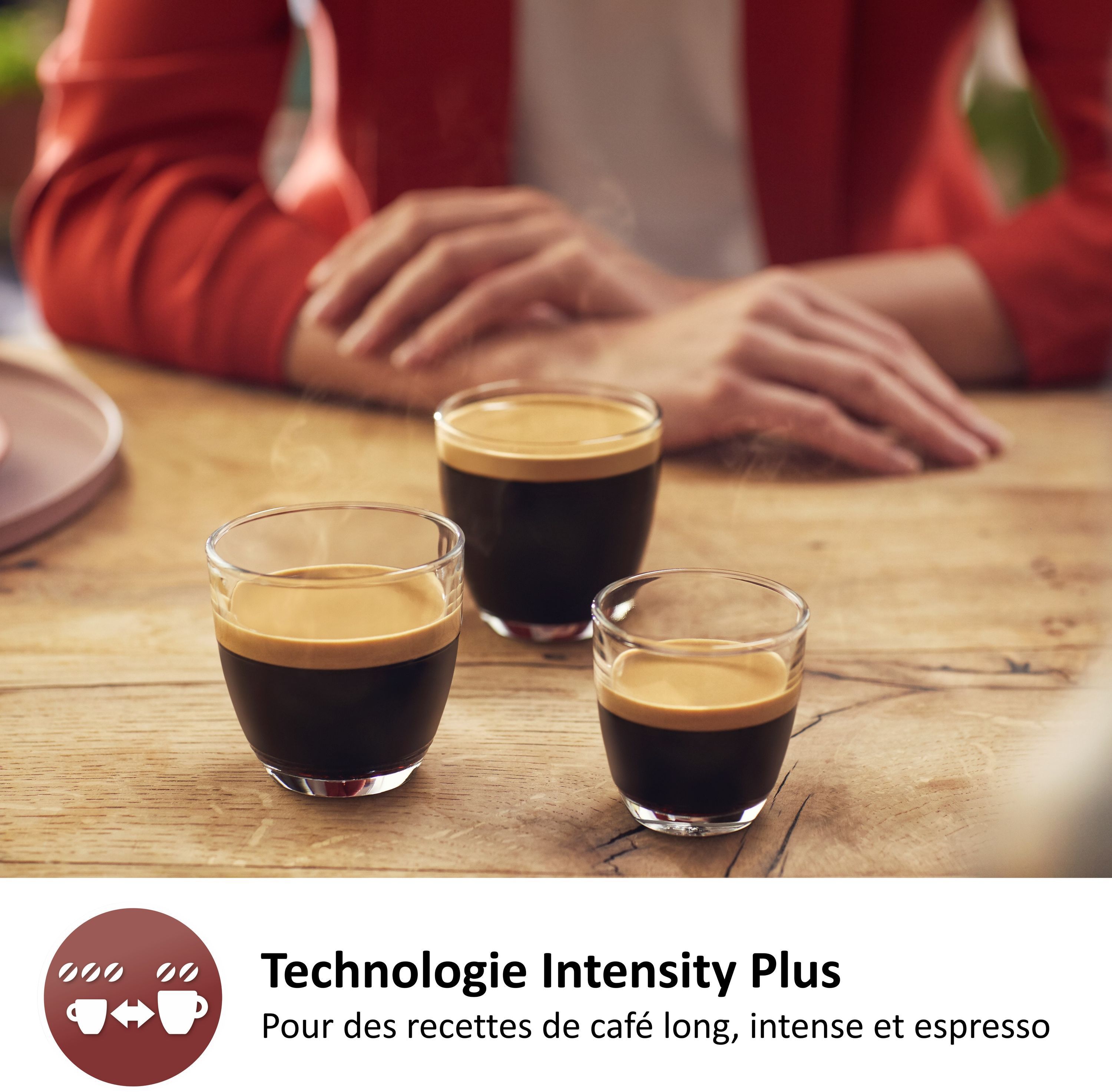 Cafetera de cápsulas - PHILIPS - SENSEO - CSA240/91 - Select - Roja