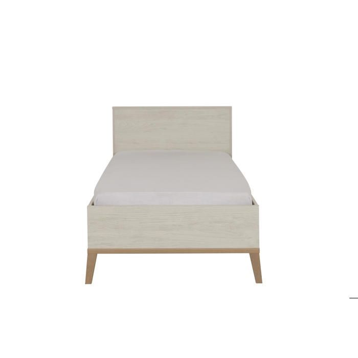 Cama infantil 90x200 - Charme - ALIKA - Blanca - Fabricada en Francia