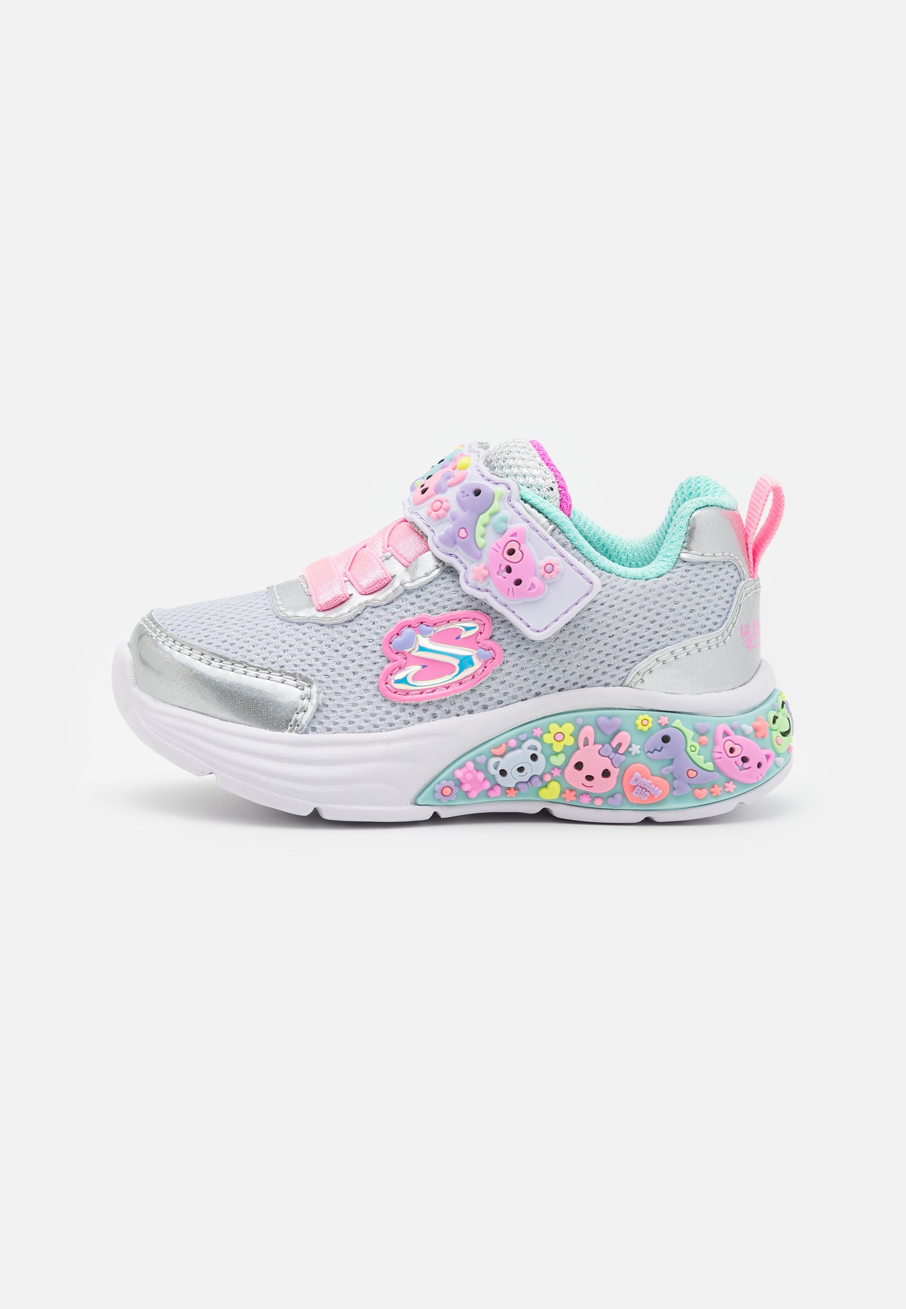 Skechers LIL DREAMERS - Sneakers - zilver/meerkleurig