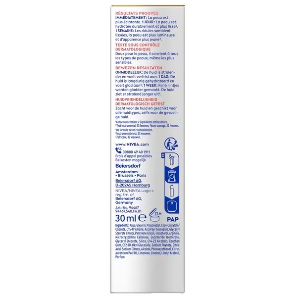 NIVEA Cellular Expert Filler serum za obnavljanje sjaja s vitaminom C 30 ml