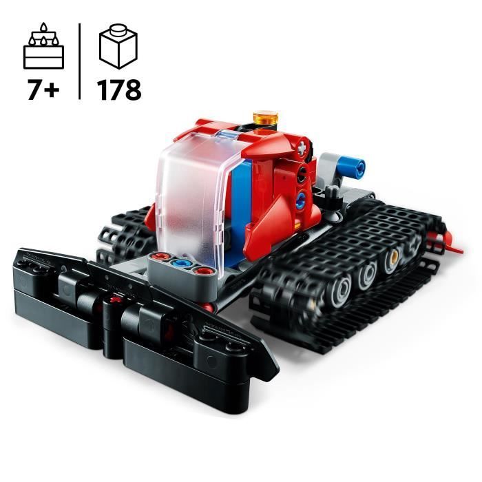 LEGO® Technic 42148 Battitore da neve, giocattolo da costruzione 2 in 1 con motoslitta, veicolo modello