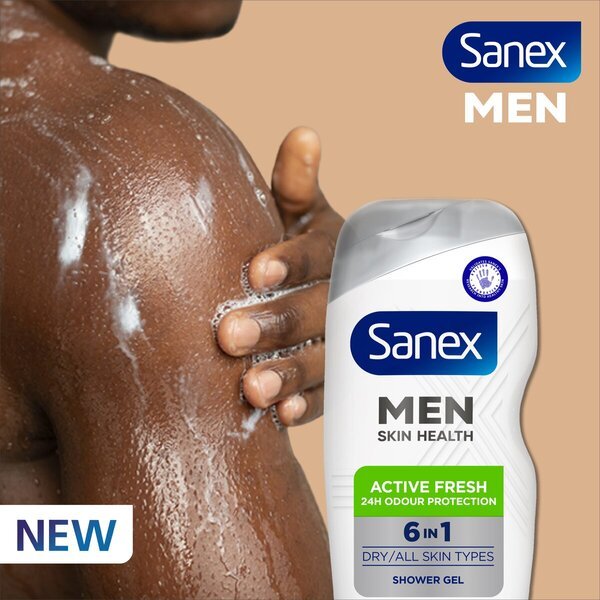 Sanex Men Skin Health 6-u-1 Active Fresh gel za tuširanje<br>400ml - Svi tipovi kože