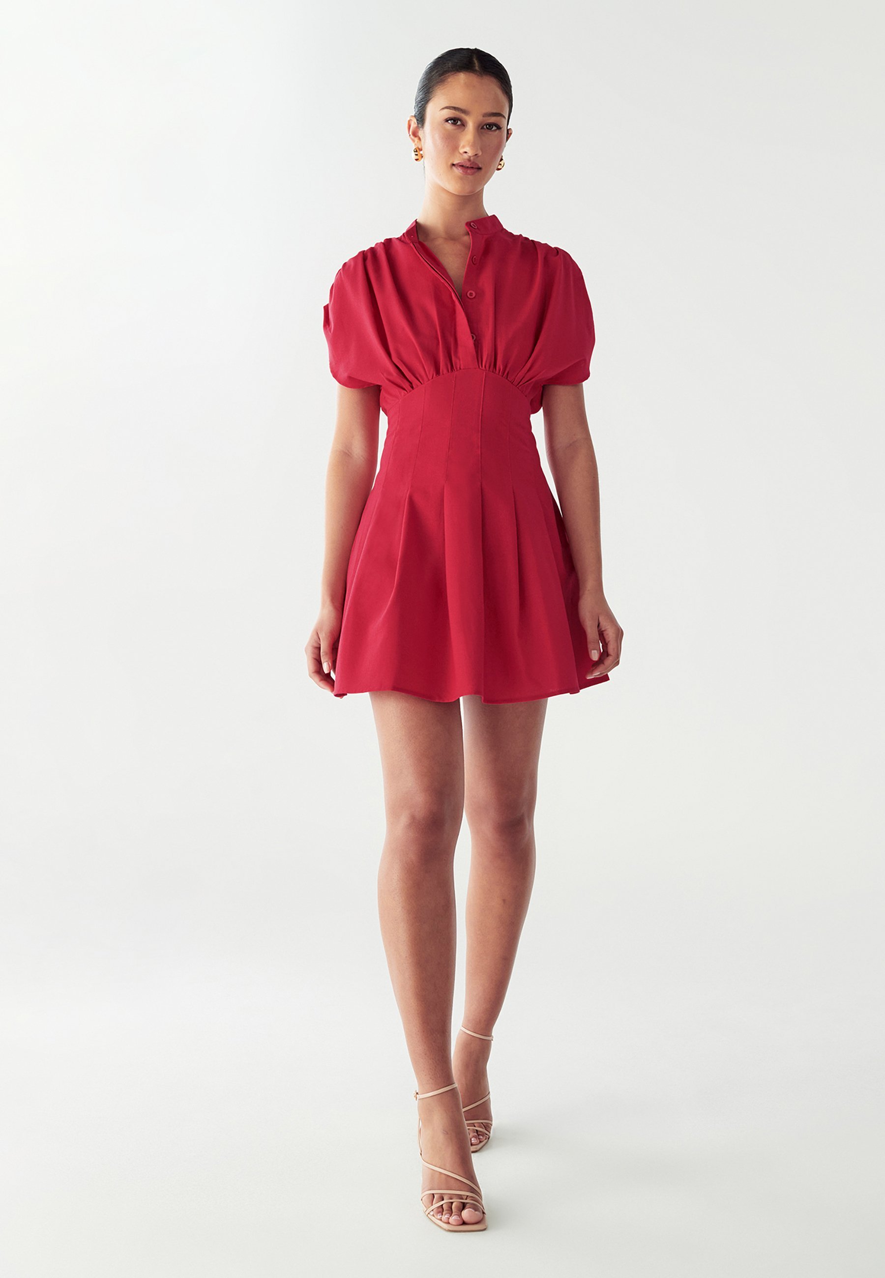 WILLA overhemdjurk - rood