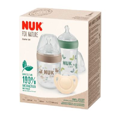 Nuk-pullosetti ja Chucha Nature Sense 1 ja 1 ja