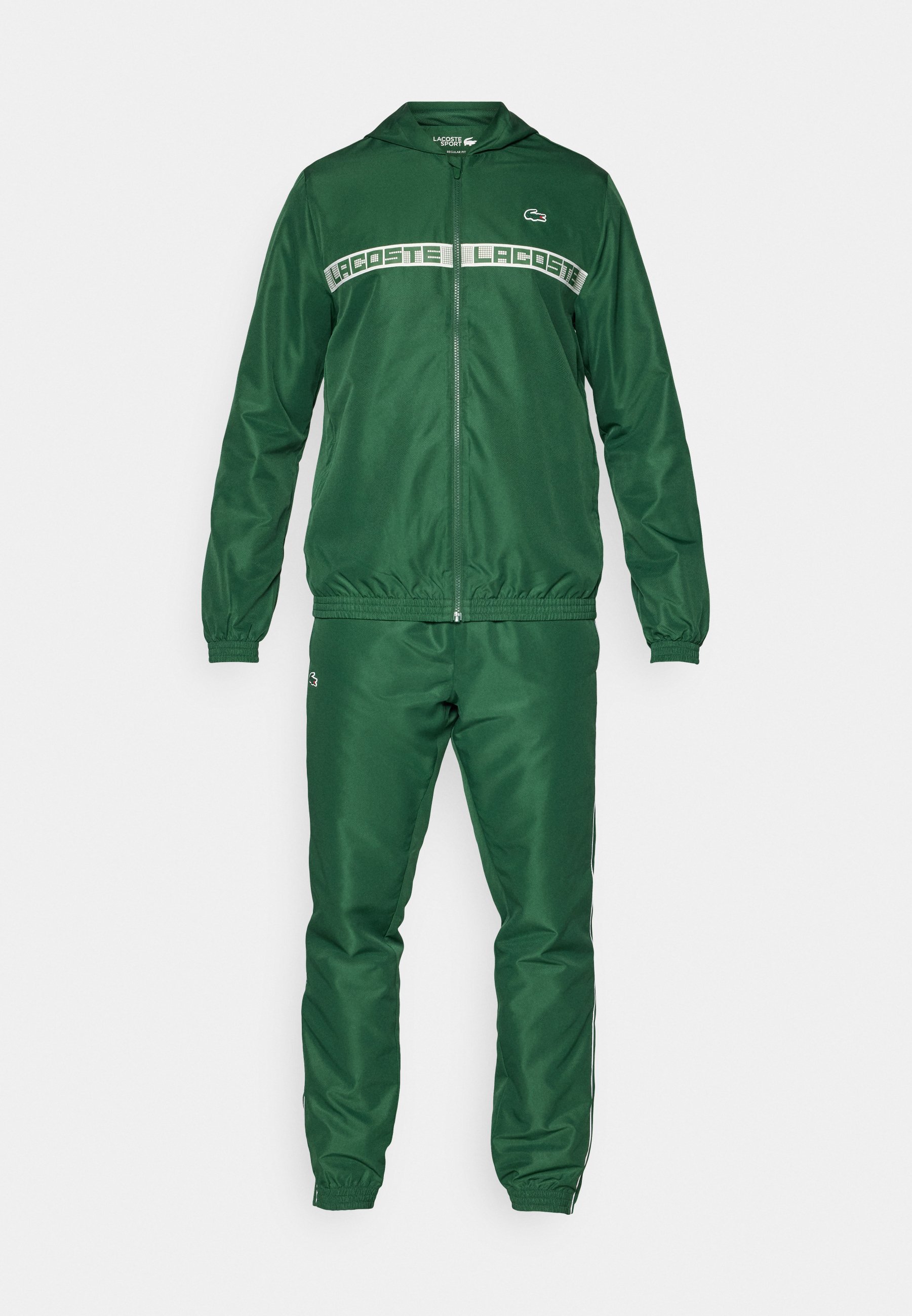 Lacoste Sport TENNIS TRACKSUIT MET CAPUCHON - Trainingspak - groen