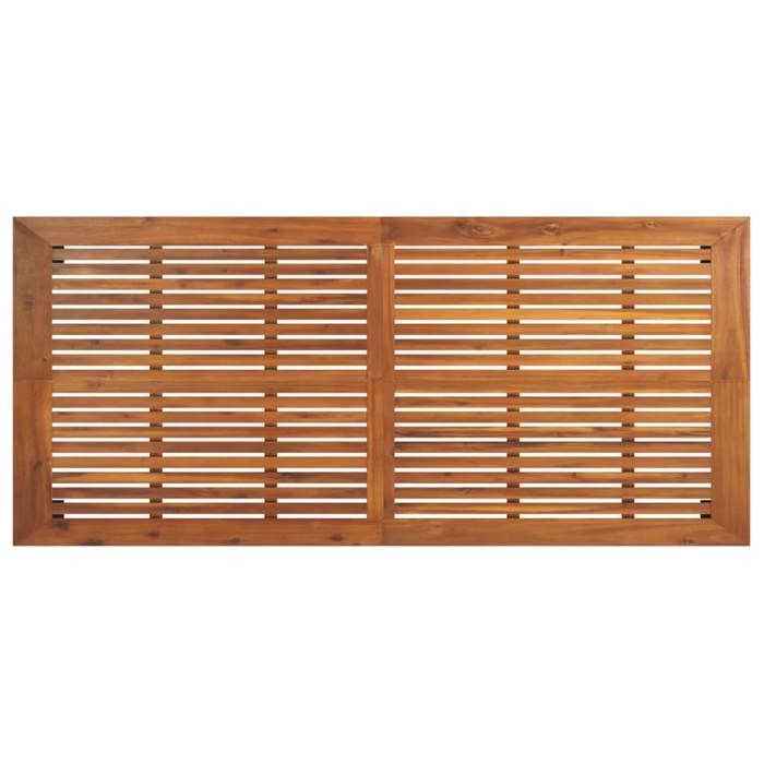 Mesa de jardín vidaXL 200x100x75 cm Madera maciza de acacia 319524