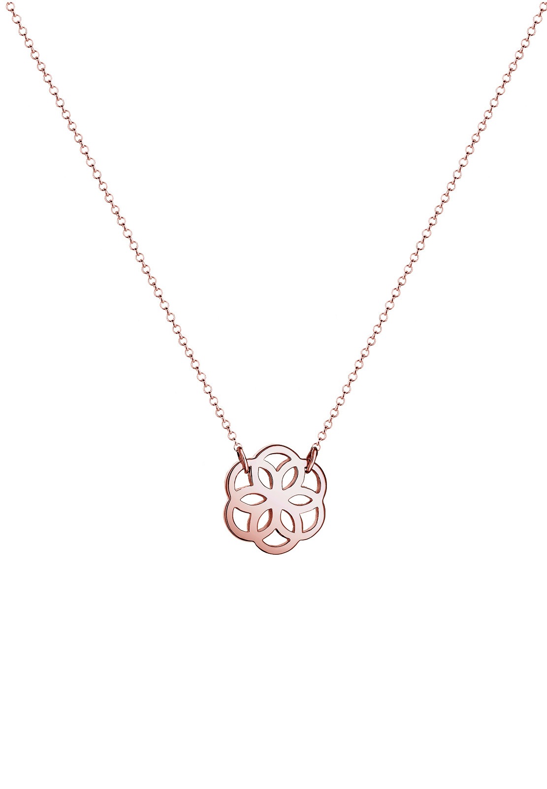 Elli Femme Fleur Floral - (925/1000) Argent