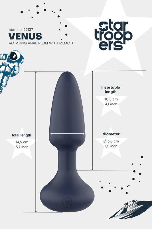 Plug anal giratório Dream Toys Star Trooper Venus