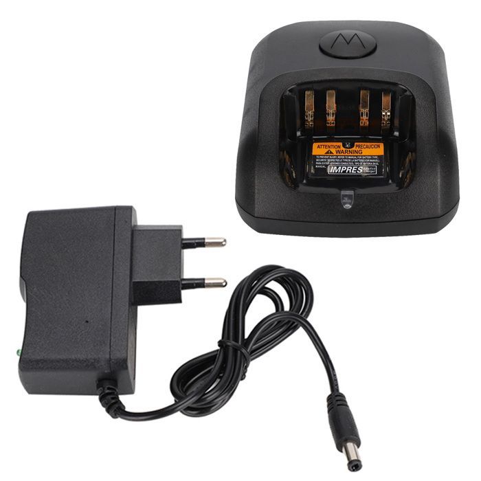 Cargador de walkie-talkie de 100-240 V (enchufe europeo) para Motorola XIR P8268 DP4400 DP4800 DP4801 DEP550