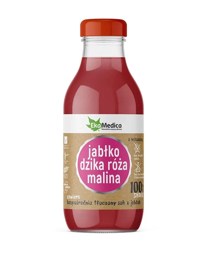 Ekamedica Sok Jabłko Dzika Róża Malina
