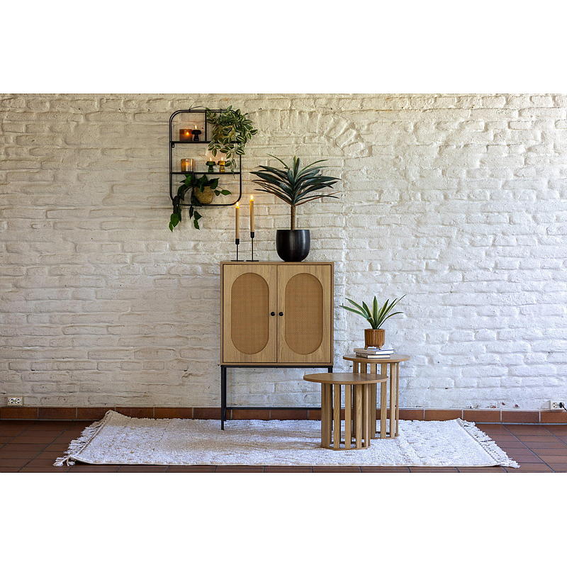 Home Sidebord ø 48x40 cm med spiller Luna