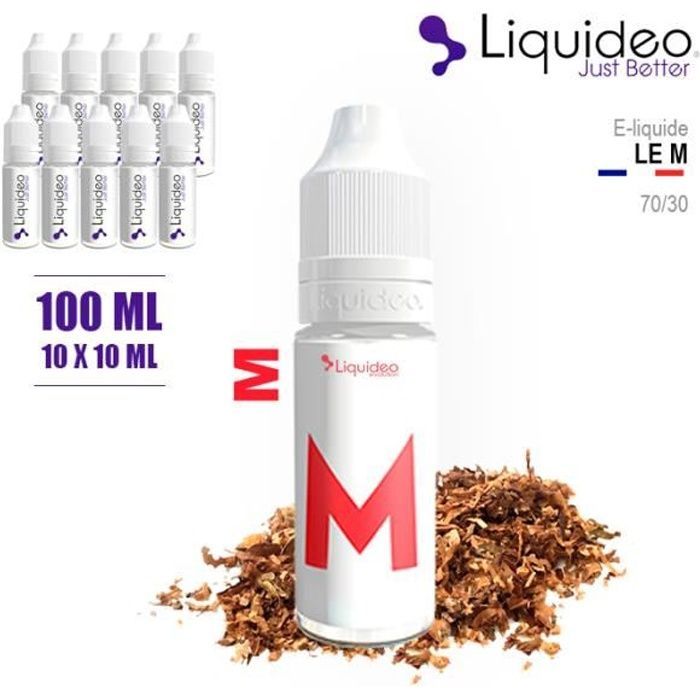 Liquido per sigaretta elettronica aromatizzato LE M 100ml 6mg nicotina - 10 x 10 ml - Liquido per sigaretta elettronica marca LIQUIDEO
