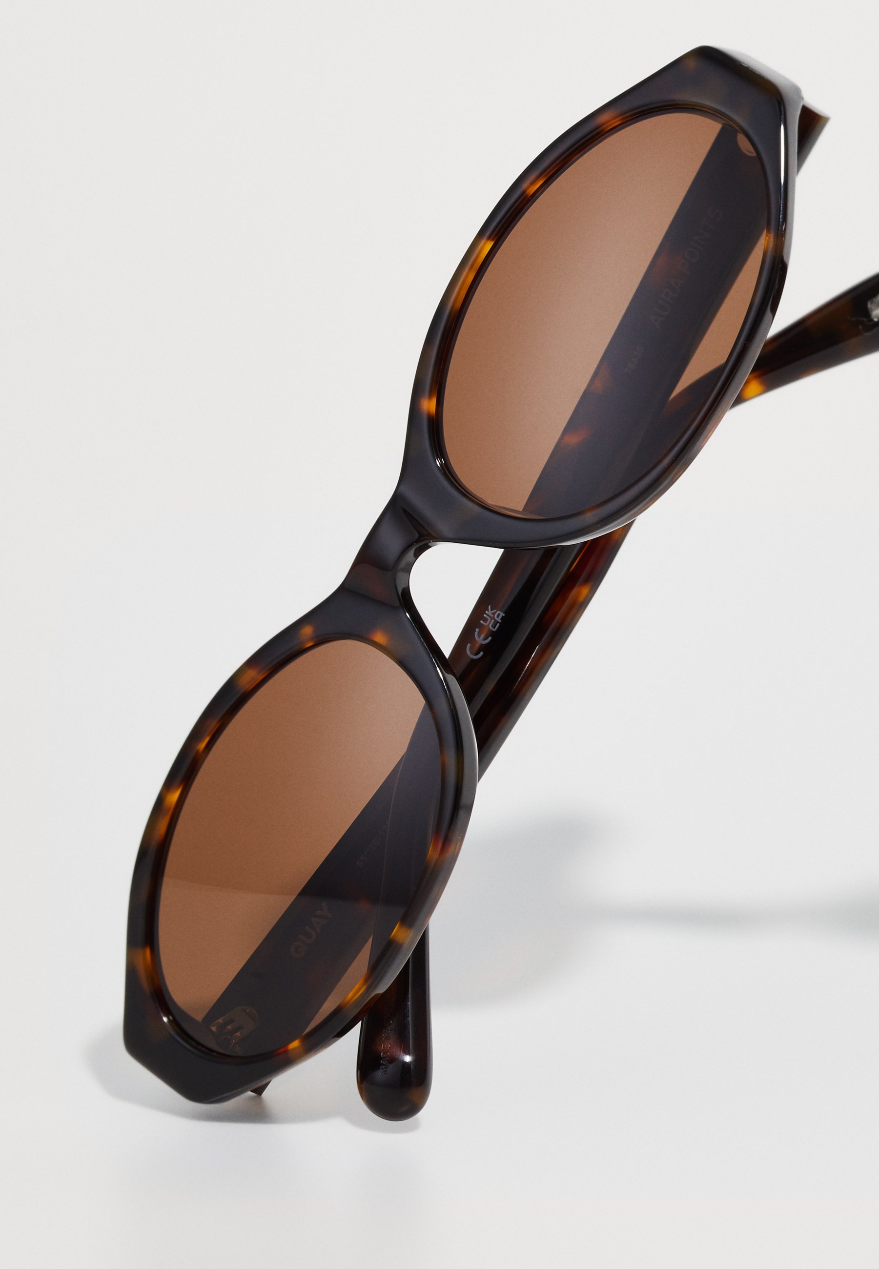 QUAY AUSTRALIA AURA POINTS - Sonnenbrille - neutrales Schildpatt/Braun