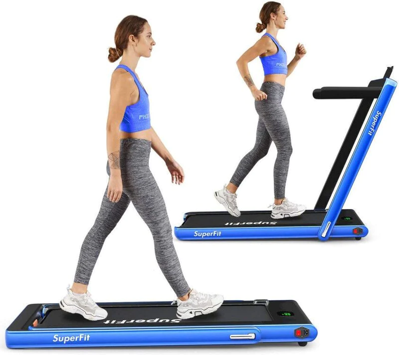 2-in-1 kokoontaitettava juoksumatto Bluetooth-kaiuttimella