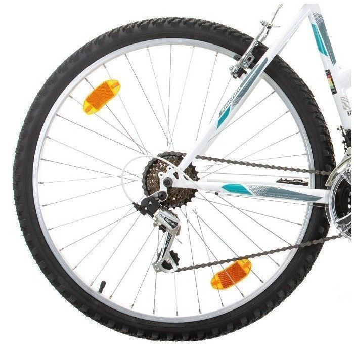 Vélo VTT 26 pouces Femme 18 Vit. freins V-Brake Alu. + Transmission Shimano ( Offre Spéciale : Pompe et garde-boues offert )