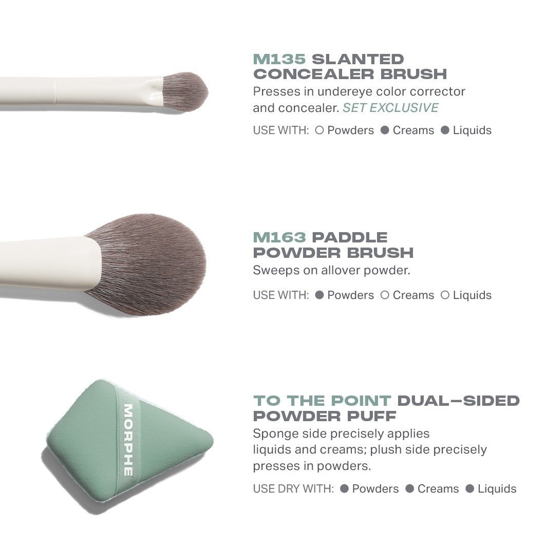 Morphe set četkica i trio alata za korektor – 1 komad