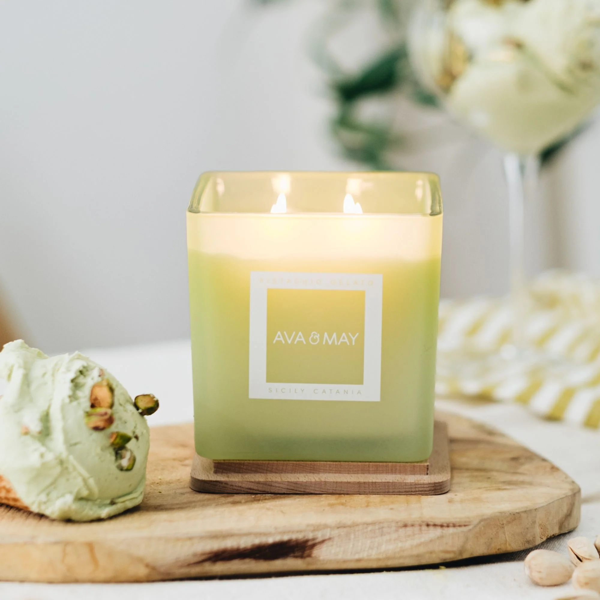 Candele Gelato al Pistacchio - Candela Profumata