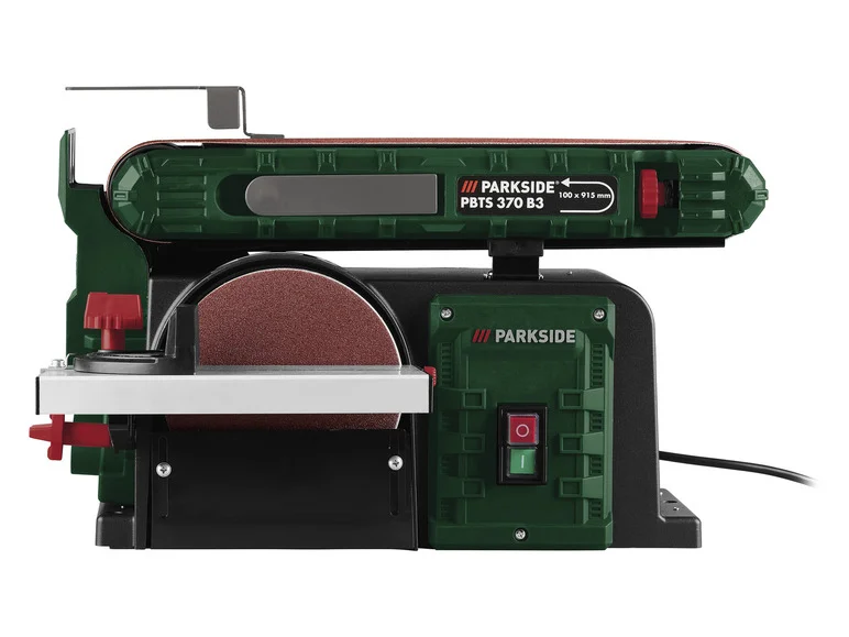 PARKSIDE® Ponceuse de banda e disco PBTS 370 B3, 370 W