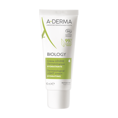 A-Derma Biology Dermatological Light Cream Återfuktande lätt återfuktande kräm Normal till kombinerad hud 40 ml 40 ml