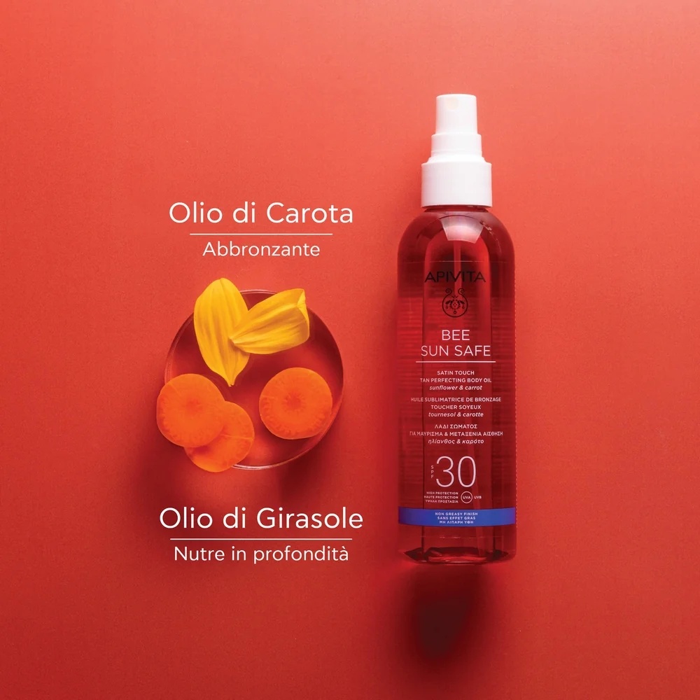 APIVITA Huile solaire corporelle Apivita SPF30