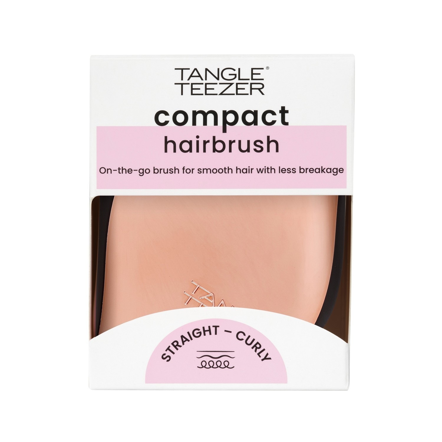 Tangle Teezer apaļā birste kompaktajam veidotājam Rose Gold - 1 gab.