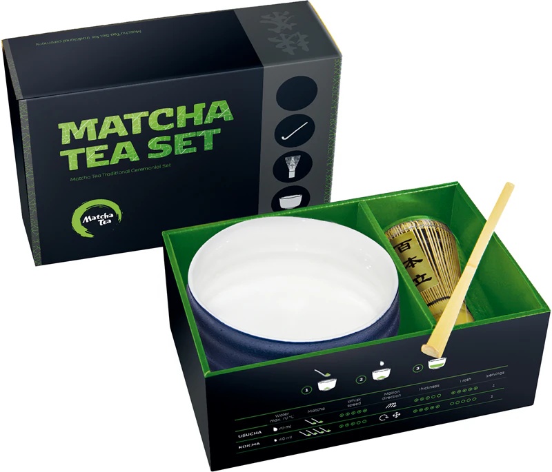 Darilni set Matcha Tea Jiro za pripravo napitka