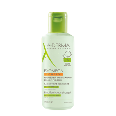 A-Derma Exomega Control -pehmentävä puhdistusgeeli 200 ml 200 ml